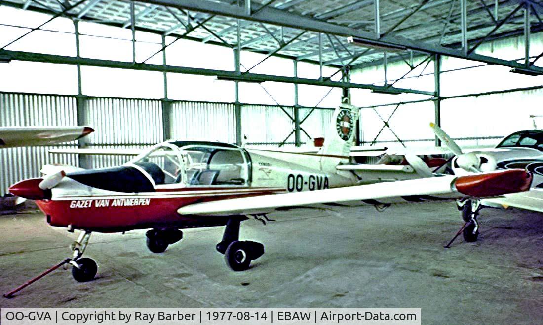 OO-GVA, Socata MS-883 Rallye 115 C/N 1391, Socata MS.883 Rallye 115 [1391] Antwerp~OO 14/08/1977.Taken from a slide.