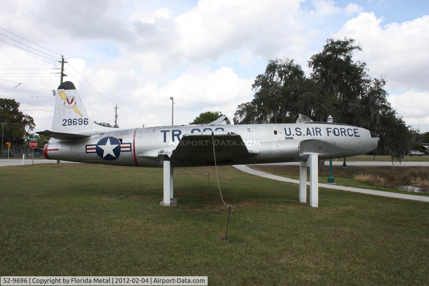 52-9696, 1952 Lockheed T-33A Shooting Star C/N 580-7921, T-33A next to a lake west of Downtown Arcadia FL