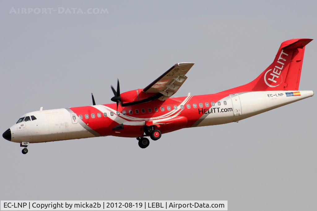 EC-LNP, 1992 ATR 72-202 C/N 285, Landing