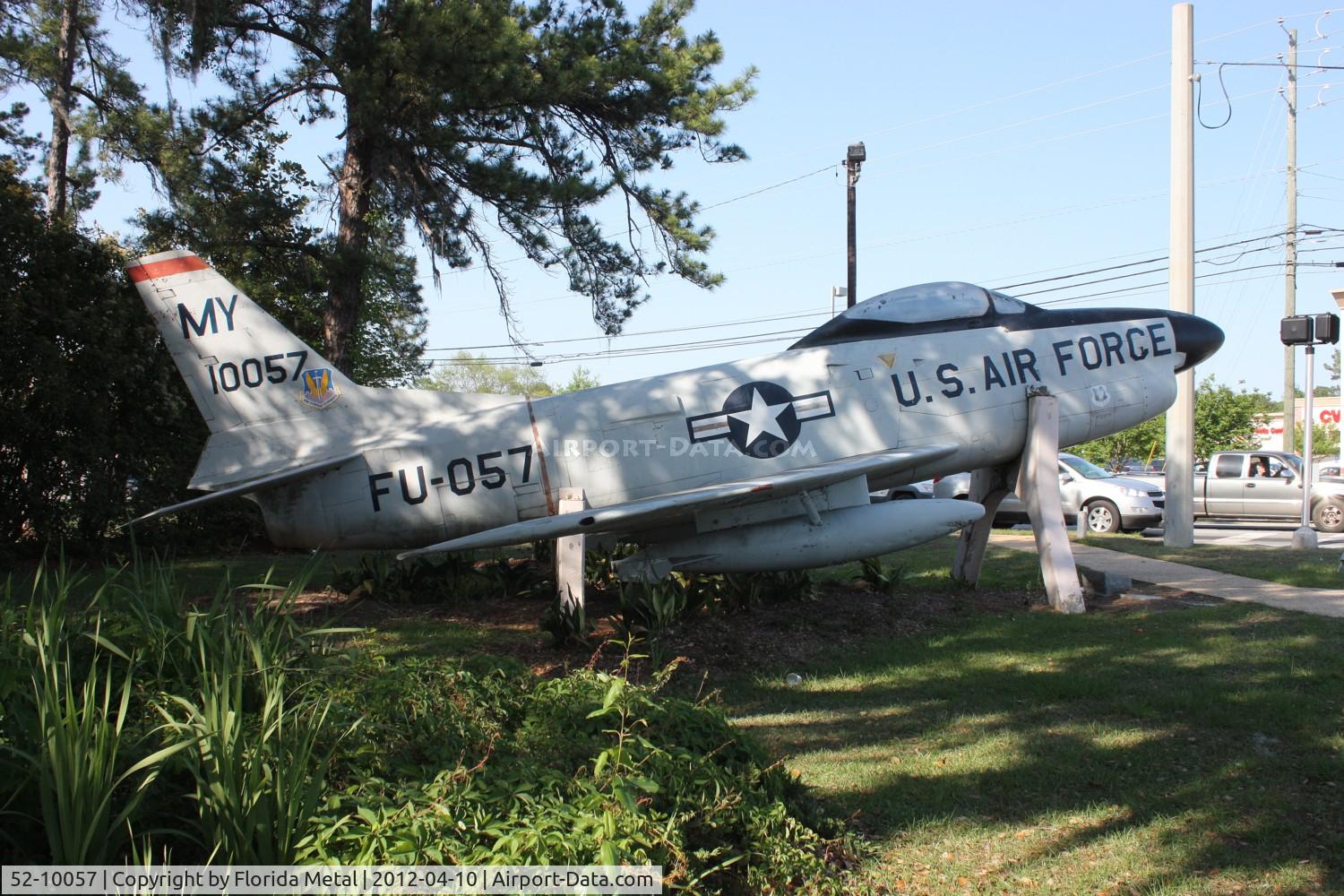 52-10057, 1952 North American F-86D Sabre C/N 190-782, F-86D in Valdosta Georgia