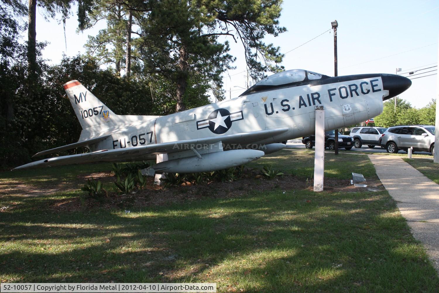 52-10057, 1952 North American F-86D Sabre C/N 190-782, F-86 along Highway 41 in Valdosta Georgia
