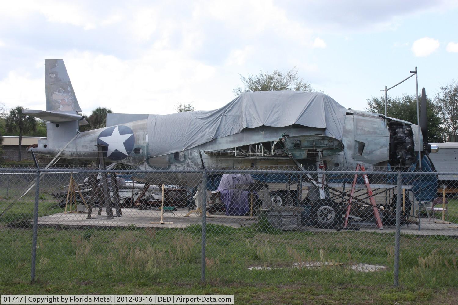 01747, Grumman TBF-1 Avenger C/N 2781, Grumman TBF-1 Avenger under restoration