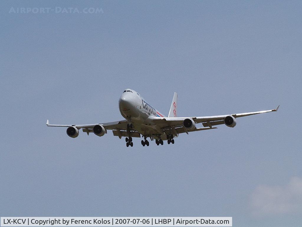 LX-KCV, 1997 Boeing 747-4R7F/SCD C/N 25868, Ferihegy