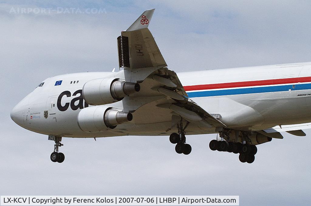 LX-KCV, 1997 Boeing 747-4R7F/SCD C/N 25868, Ferihegy