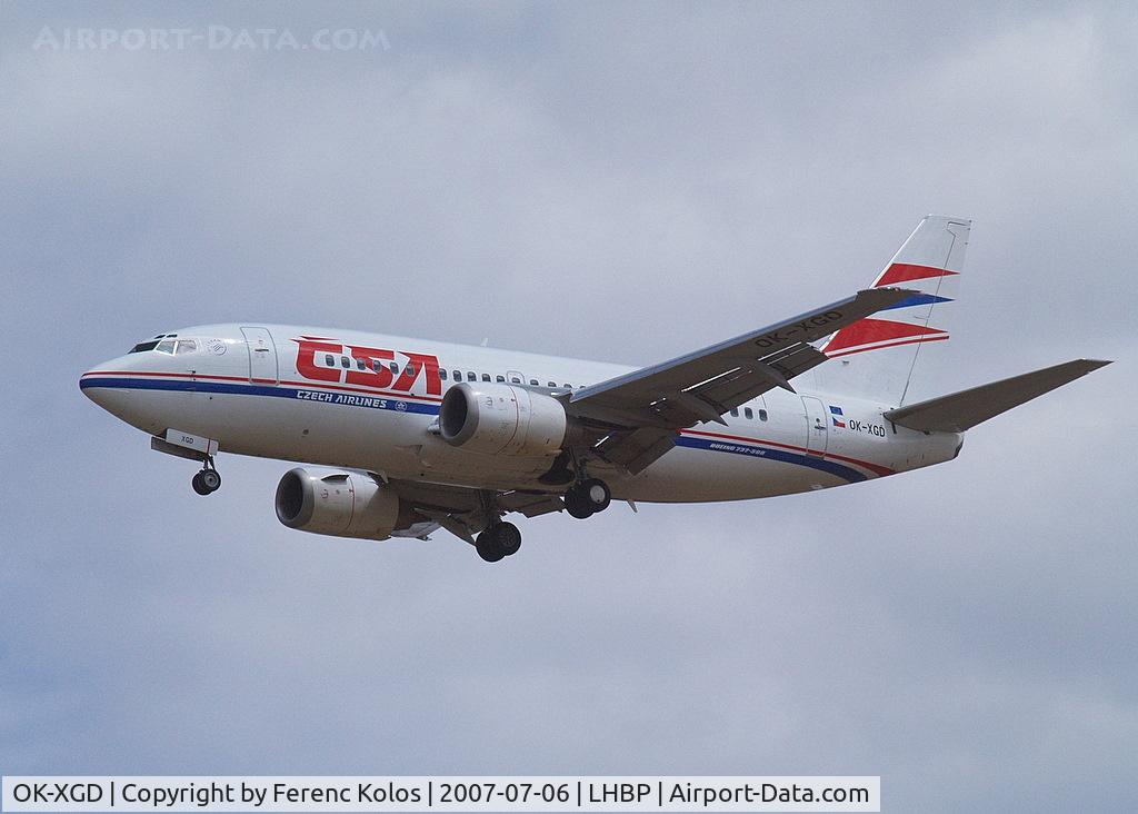 OK-XGD, 1992 Boeing 737-55D C/N 26542/2337, Ferihegy