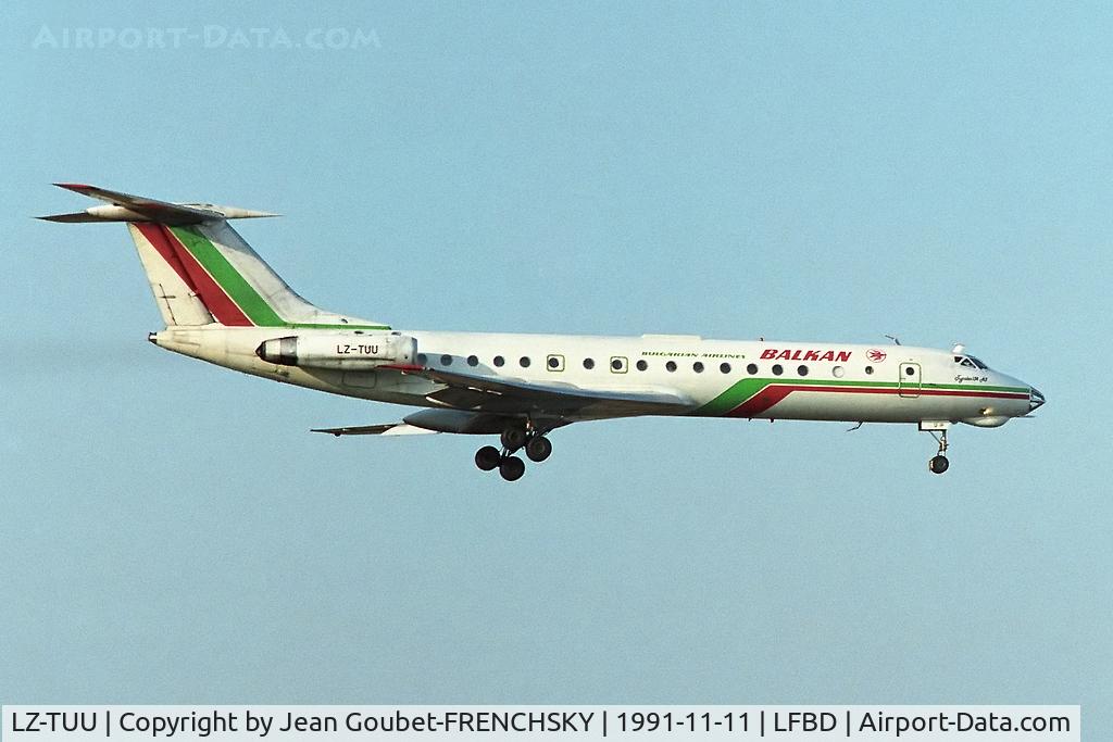 LZ-TUU, 1971 Tupolev Tu-134A-3 C/N 1351409, BALKAN from Varna landing 23