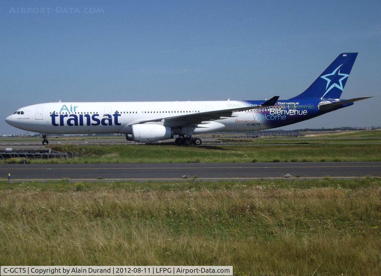 C-GCTS, 1997 Airbus A330-342 C/N 177, Fleet number 002 recently gained the new airline's dress.