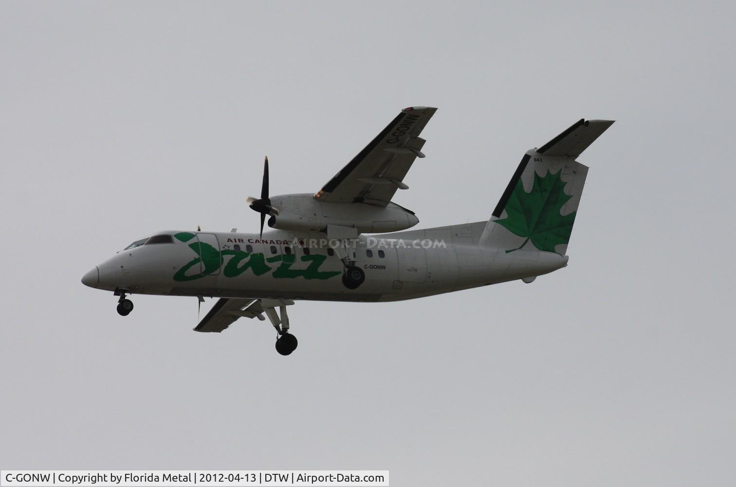 C-GONW, 1988 De Havilland Canada DHC-8-102 Dash 8 C/N 112, Air Canada Jazz Dash 8
