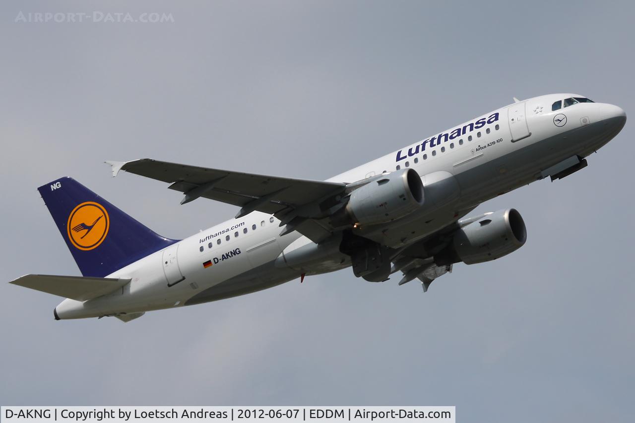 D-AKNG, 1997 Airbus A319-112 C/N 654, Lufthansa