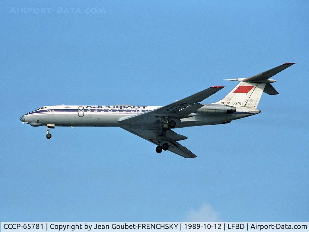 CCCP-65781, 1979 Tupolev Tu-134A-3 C/N 62645, AEROFLOT landing 23