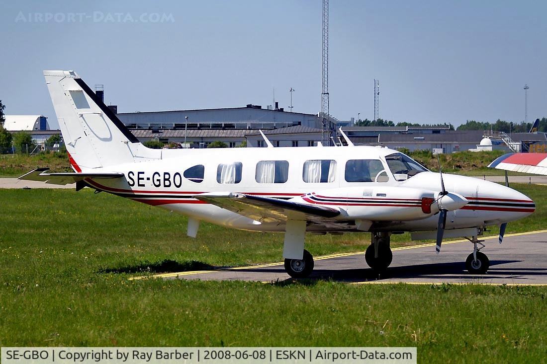 SE-GBO, 1973 Piper PA-31-310 Navajo C/N 31-7400983, Piper PA-31-310 Turbo Navajo B [31-7400983] (Nord Flyg) Skavsta 08/06/2008