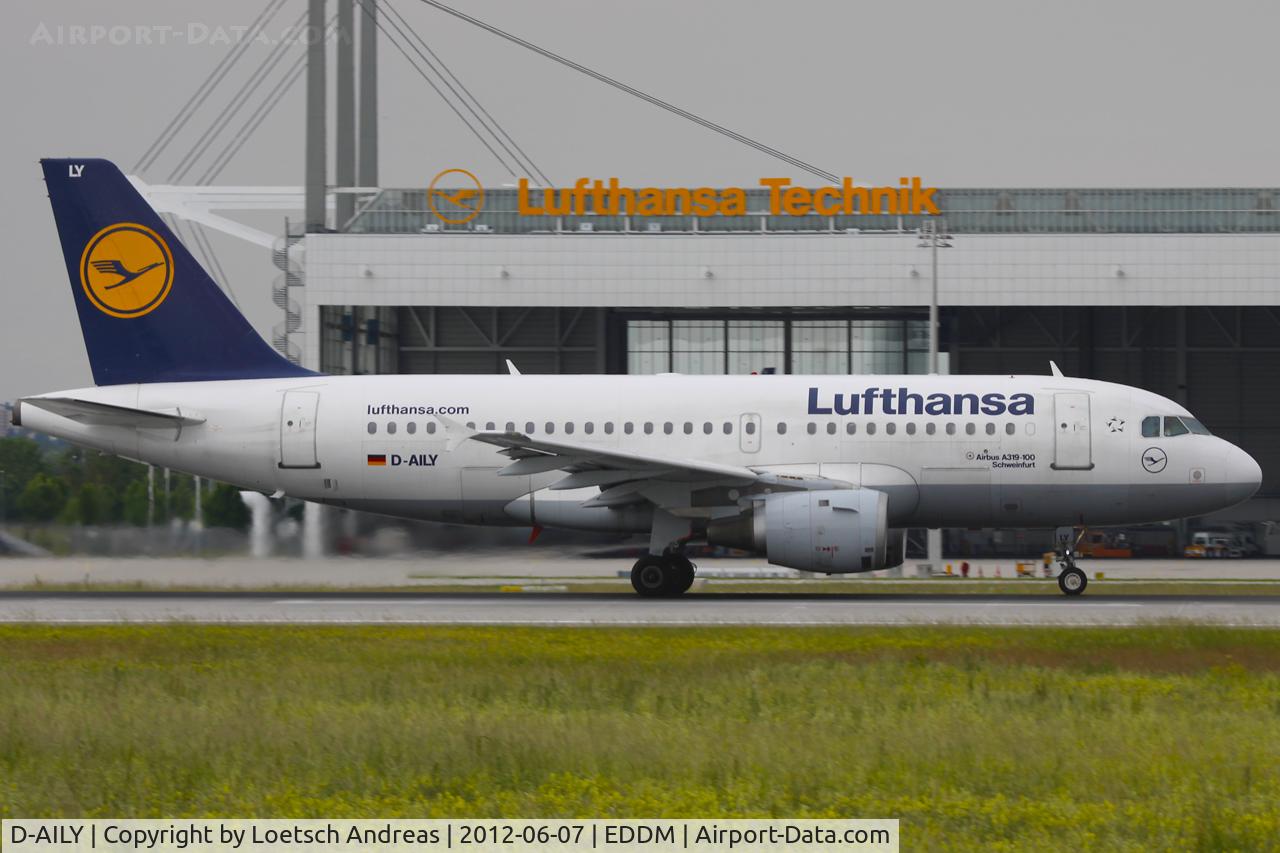 D-AILY, 1998 Airbus A319-114 C/N 875, Lufthansa 
