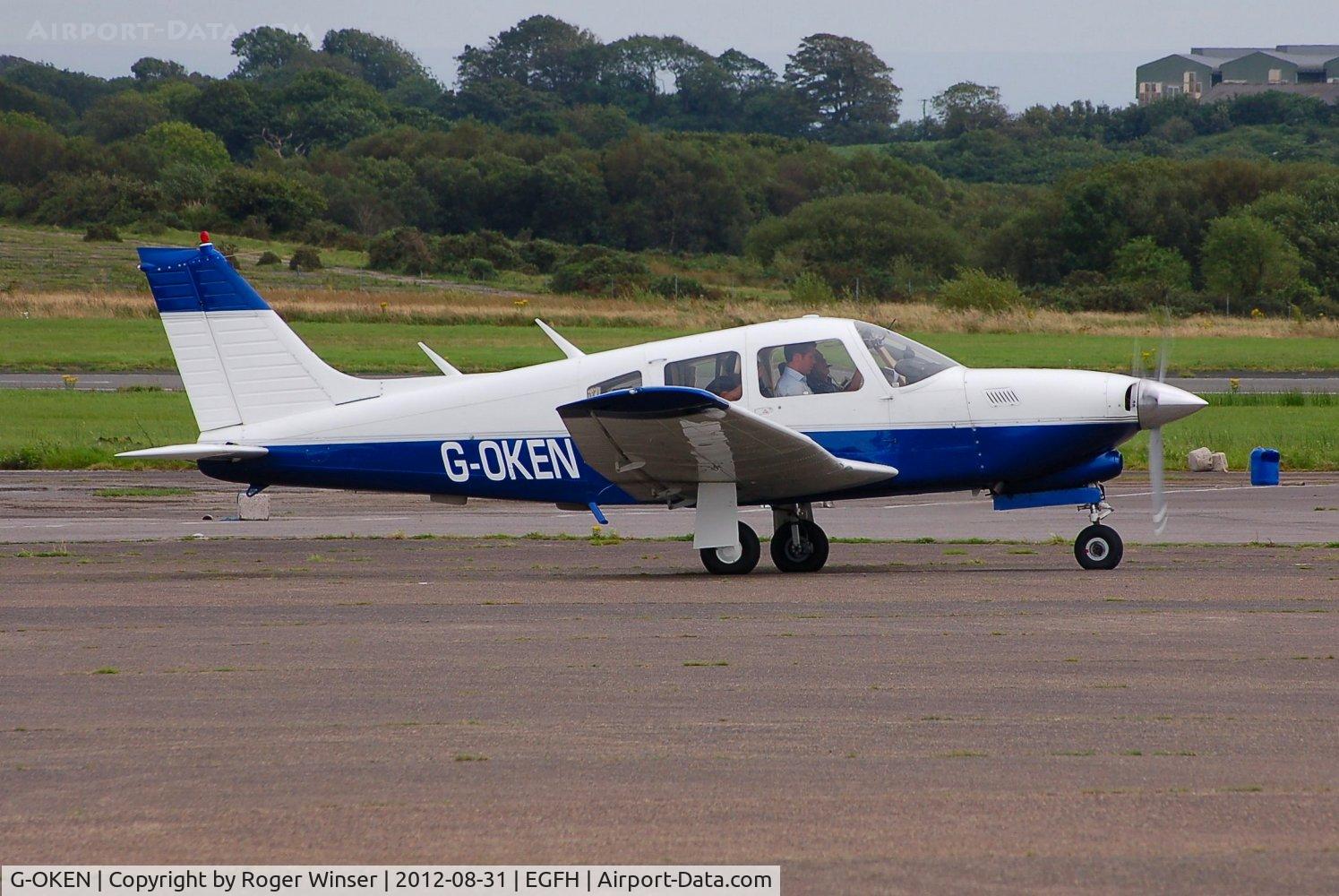 G-OKEN, 1977 Piper PA-28R-201T Cherokee Arrow III C/N 28R-7703390, Visiting Cherokee Turbo Arrow III.