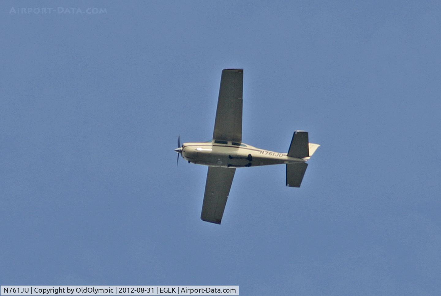 N761JU, 1977 Cessna T210M Turbo Centurion C/N 21062300, Overflying