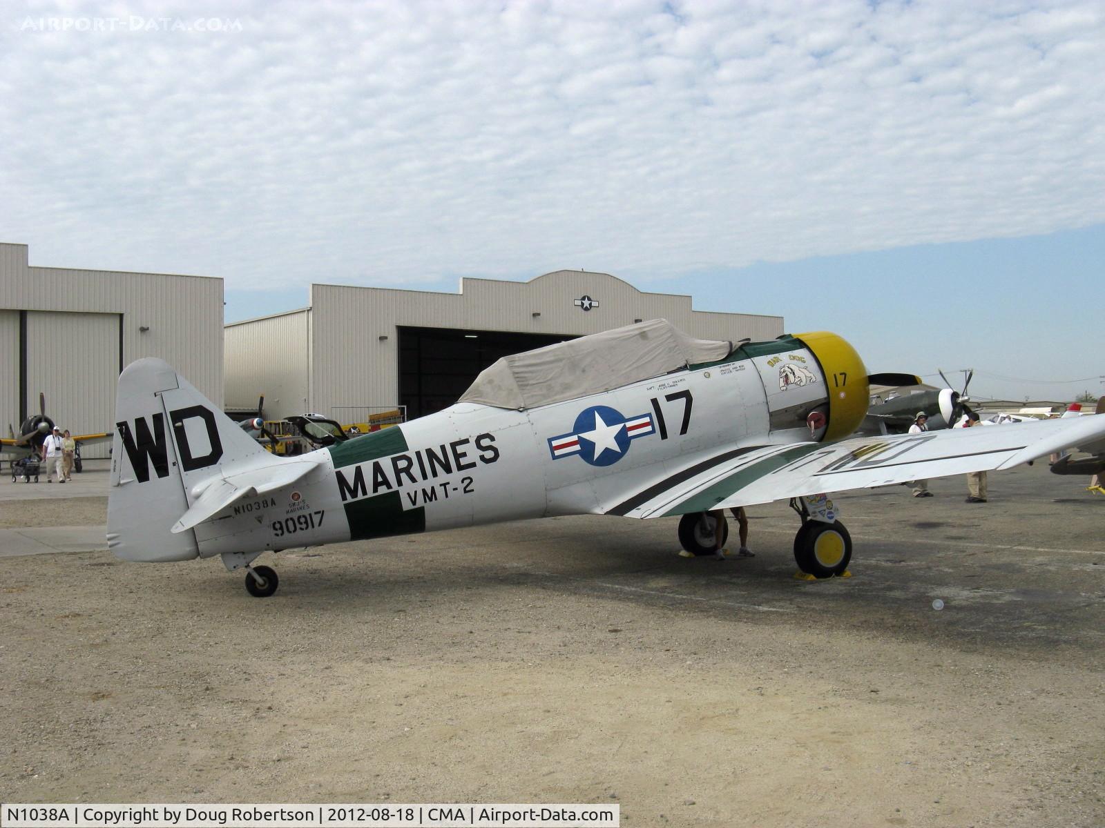 N1038A, 1944 North American SNJ-5 Texan C/N 90917 (121-41633), 1944 North American SNJ-5 WAR DOG, P&W R-1340 Wasp 600 Hp