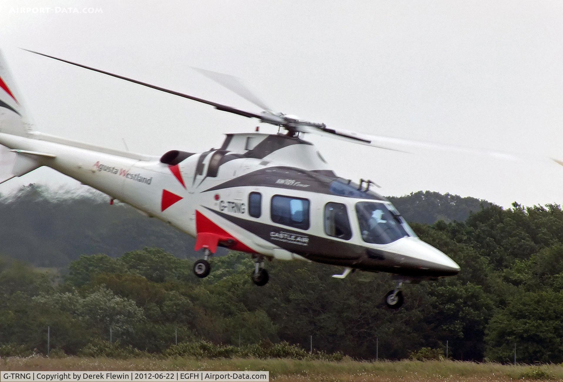 G-TRNG, 2002 Agusta A-109E Power C/N 11156, Prior to departing EGFH.