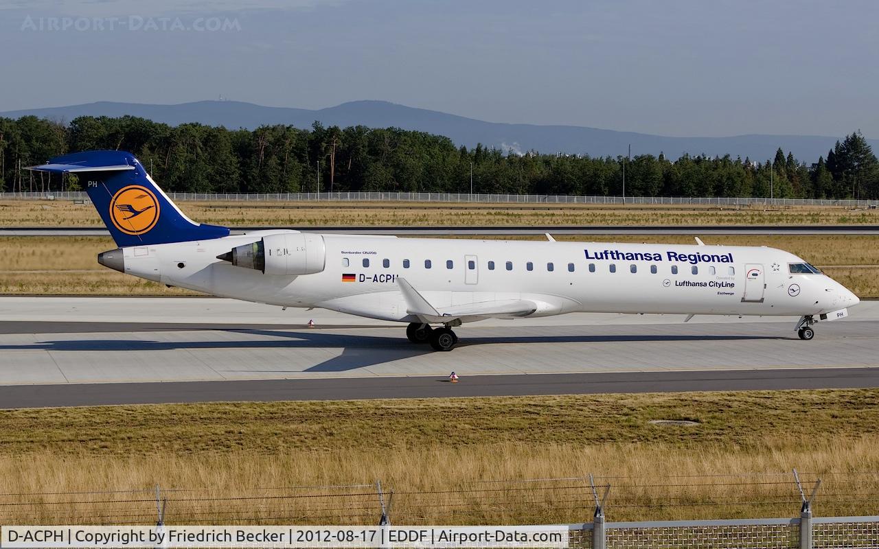 D-ACPH, 2002 Canadair CRJ-701ER (CL-600-2C10) Regional Jet C/N 10043, taxying to the gate