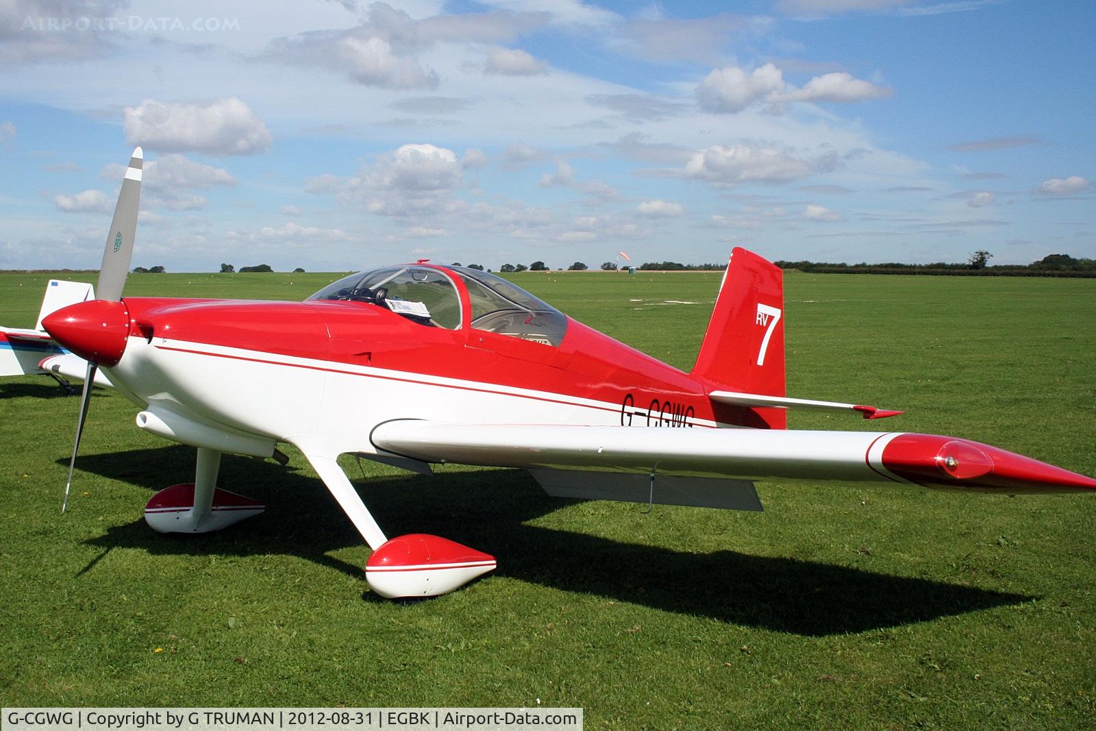 G-CGWG, 2011 Vans RV-7 C/N PFA 323-14486, At the 2012 LAA Rally