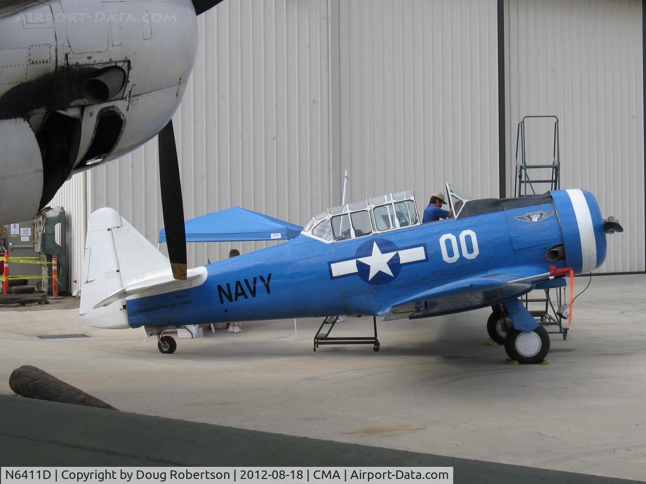 N6411D, 1942 North American SNJ-4 Texan C/N 88-10117, 1942 North American SNJ-4, P&W R-1340 Wasp 600 Hp