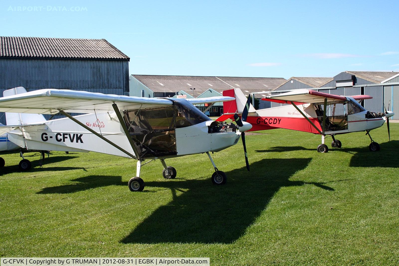 G-CFVK, Best Off Skyranger HKS(1) C/N BMAA/HB/497, Outside its hangar in the sun