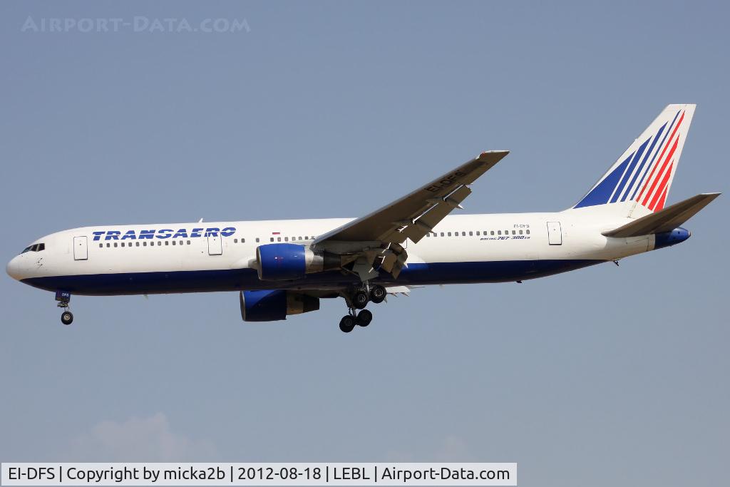 EI-DFS, 1991 Boeing 767-33A C/N 25346, Landing