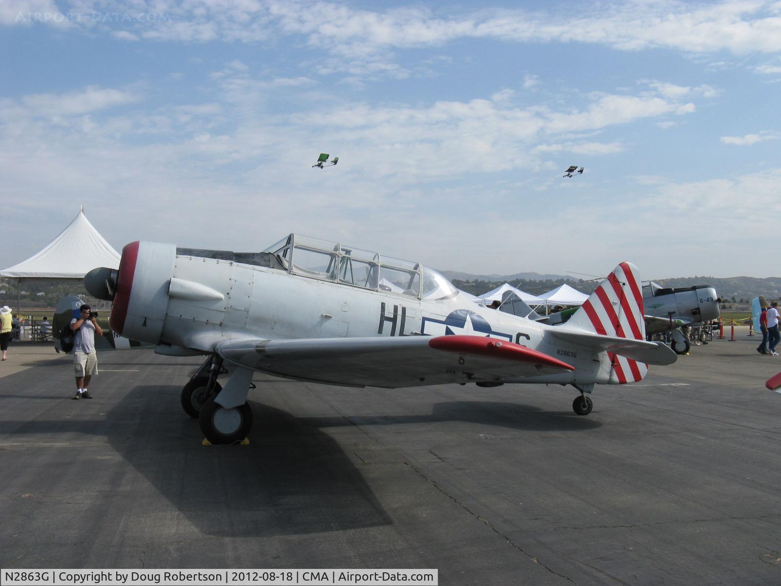 N2863G, 1958 North American SNJ-6 Texan C/N 121-43131, 1958 North American SNJ-6, P&W R-1340 Wasp 600 Hp