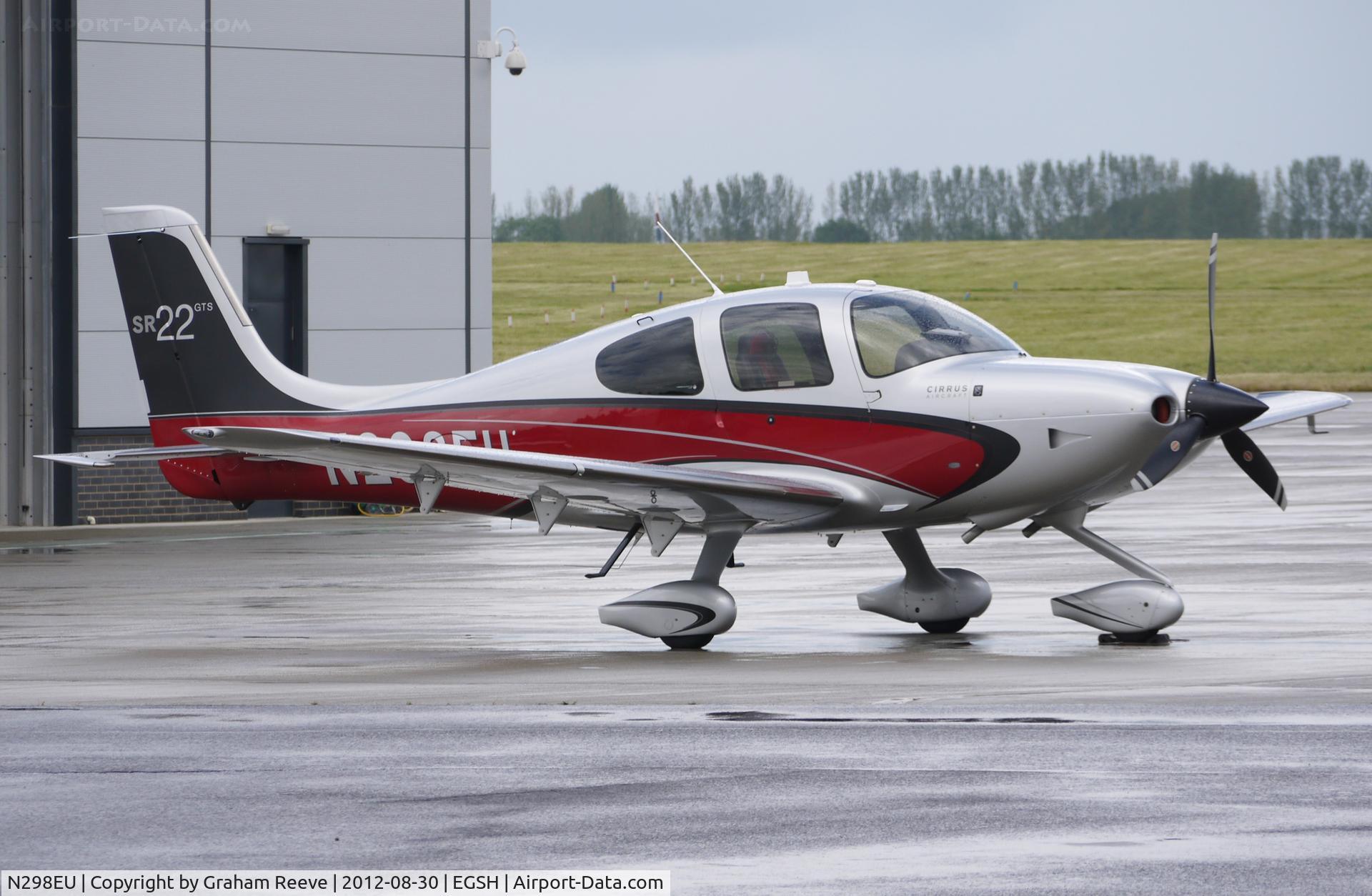 N298EU, Cirrus SR22 GTS C/N 3838, Parked at Norwich.