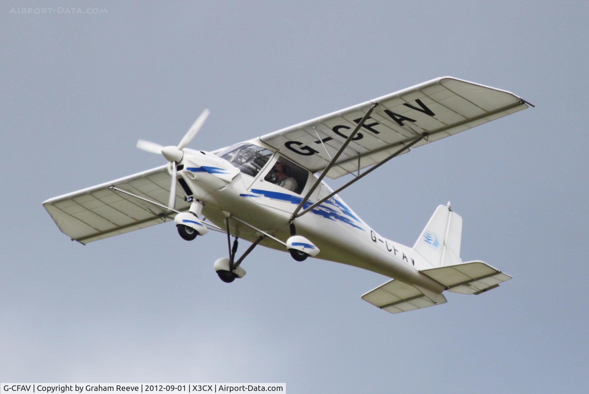G-CFAV, 2008 Comco Ikarus C42 FB80 C/N 0802-6939, Just airbourne.