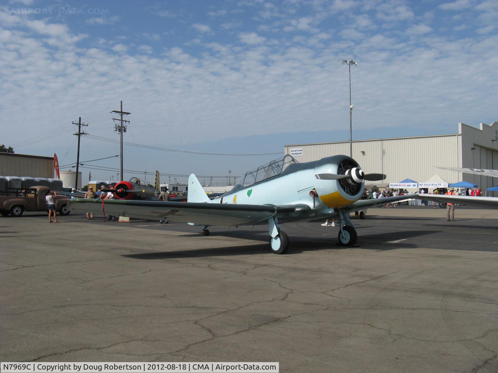 N7969C, North American SNJ-5 Texan Texan C/N 43974, North American SNJ-5, P&W R-1340 AN1 Wasp 600 Hp