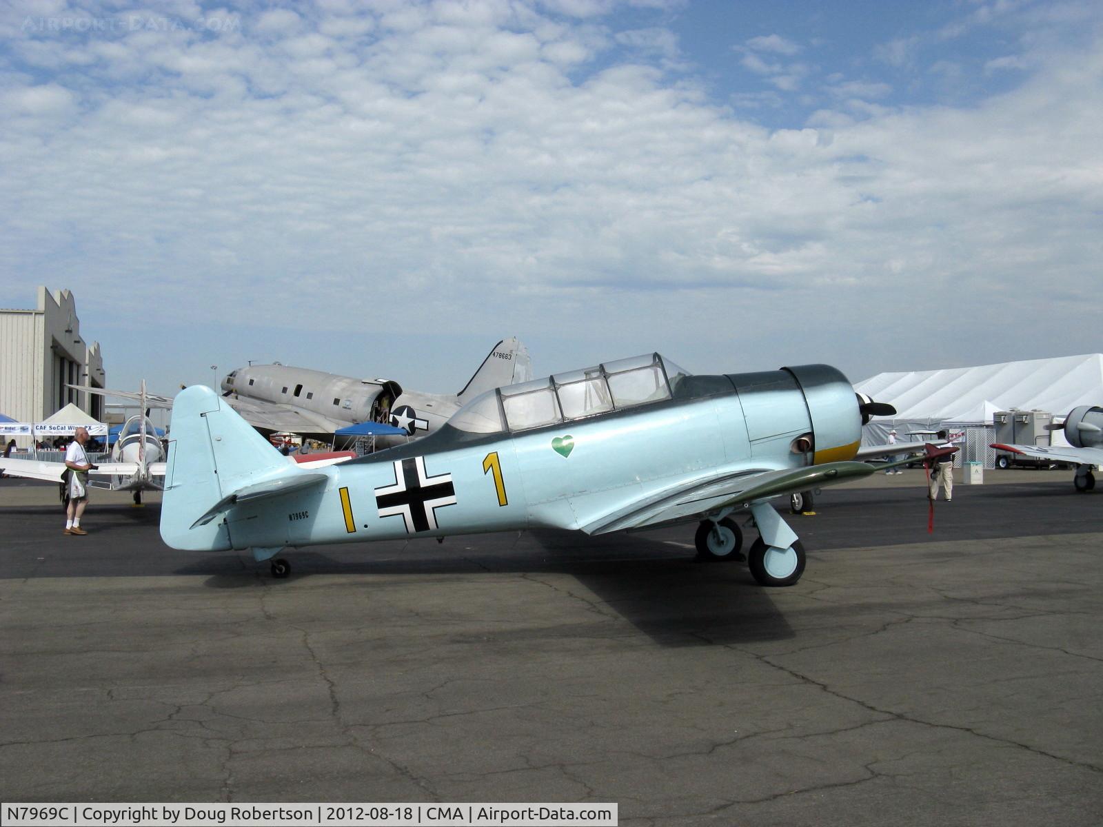 N7969C, North American SNJ-5 Texan Texan C/N 43974, North American SNJ-5, P&W R-1340 AN1 Wasp 600 Hp