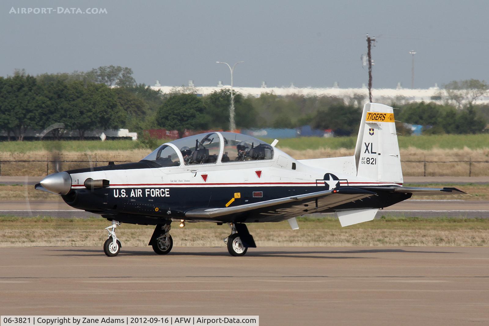 06-3821, 2006 Raytheon T-6A Texan II C/N PT-376, At Alliance Airport - Fort Worth, TX