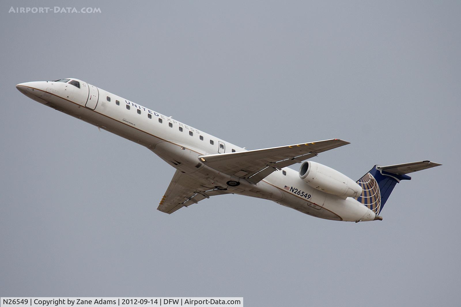 N26549, 2002 Embraer ERJ-145LR (EMB-145LR) C/N 145571, Departing DFW Airport