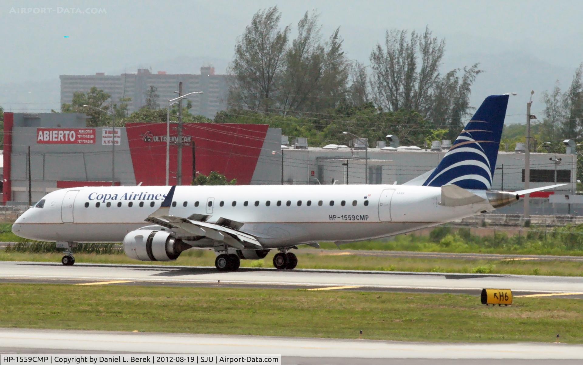 HP-1559CMP, 2006 Embraer 190AR (ERJ-190-100IGW) C/N 19000053, It was nice to see an aircraft not registered in the US.  This handsome aircraft was built and delivered in 2006.