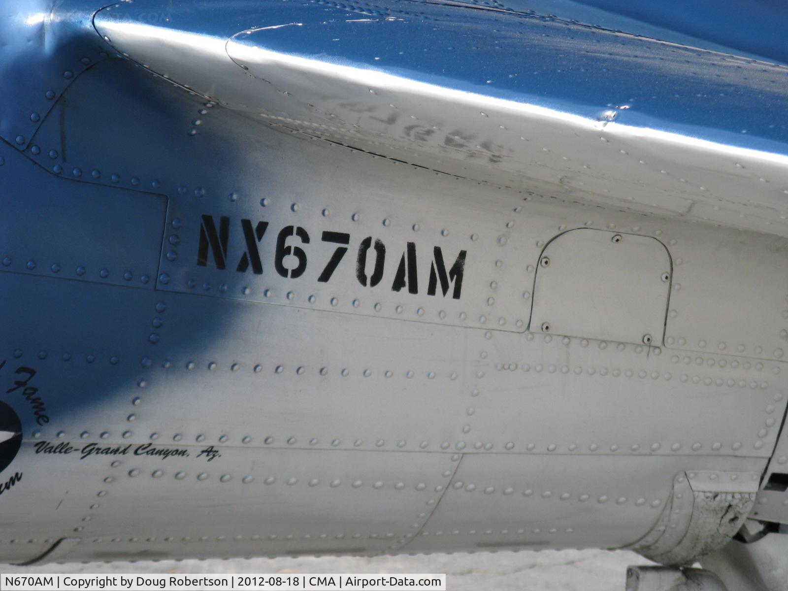 N670AM, 1993 Douglas SBD-5 Dauntless C/N 28536, 1993 Douglas/Maloney SBD-5 DAUNTLESS dive bomber, Wright R-1820 Cyclone 9 cylinder 1,200 Hp, Experimental class