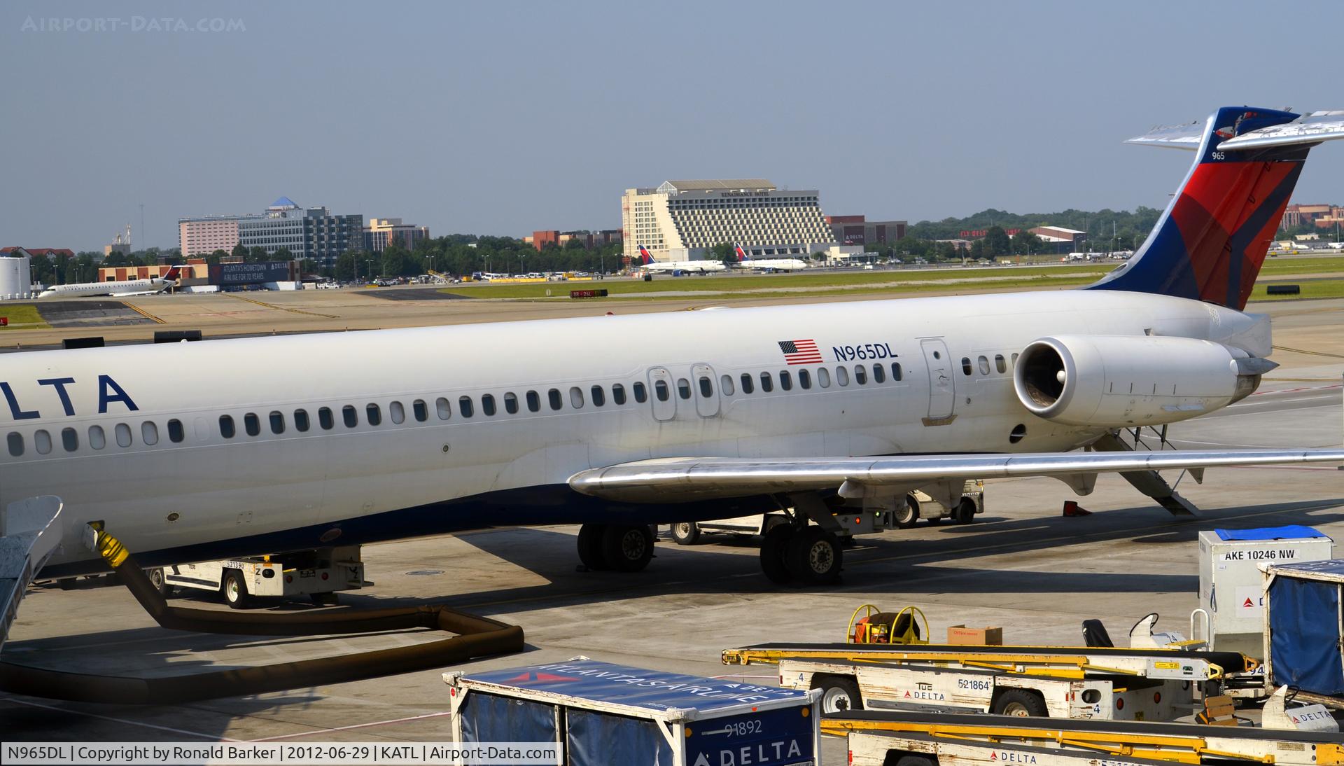 N965DL, 1990 McDonnell Douglas MD-88 C/N 49984, Atlanta