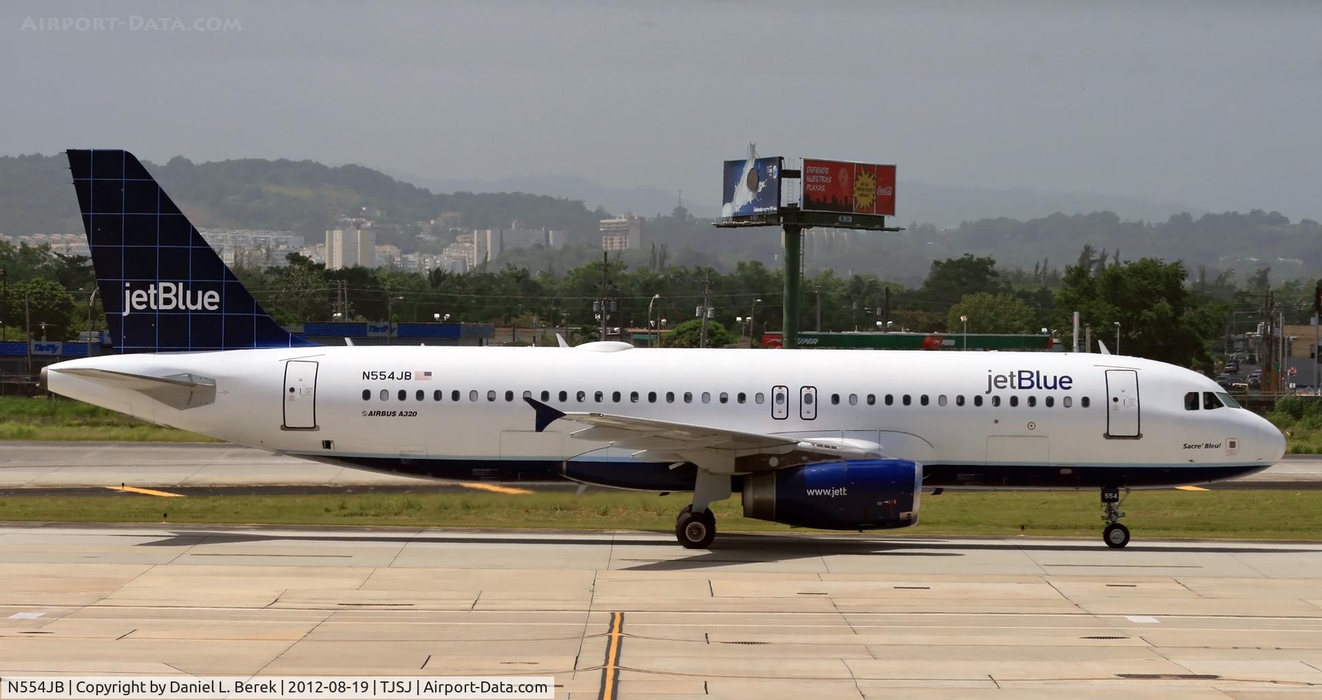 N554JB, 2002 Airbus A320-232 C/N 1898, 