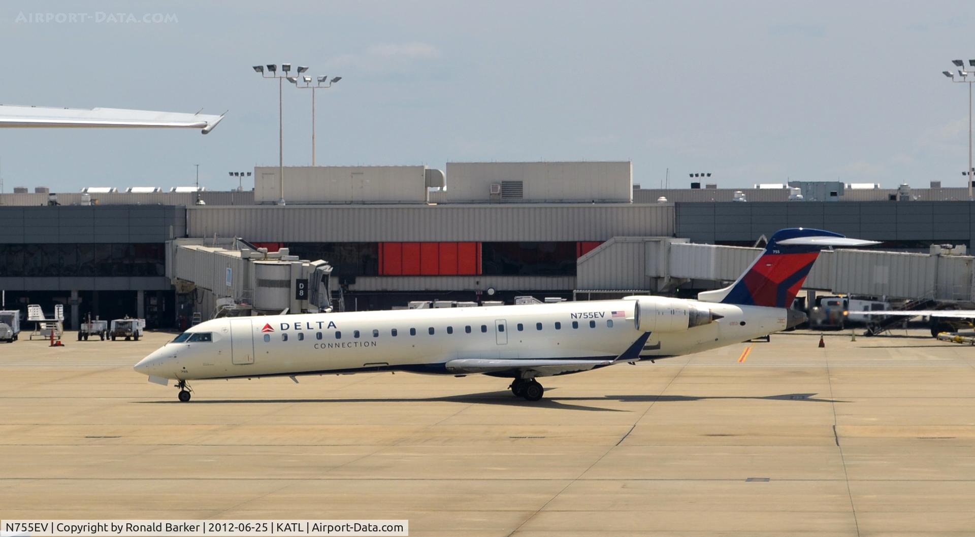 N755EV, Bombardier CRJ-701 (CL-600-2C10) Regional Jet C/N 10185, Taxi ATL