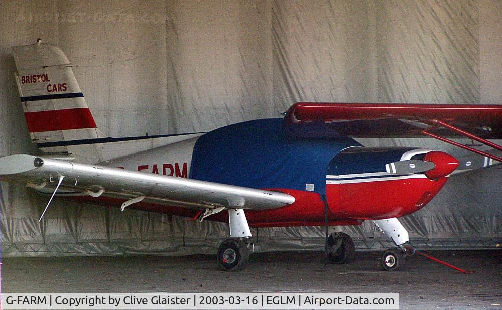 G-FARM, 1977 Socata Rallye 235E Gabier C/N 12832, Ex: F-GARF > G-FARM - Originally owned to, Centre Disc Ltd in October 1978 and currently with, Bristol Cars Ltd since May 1988. De-registered as, Permanently withdrawn from use in December 2008.