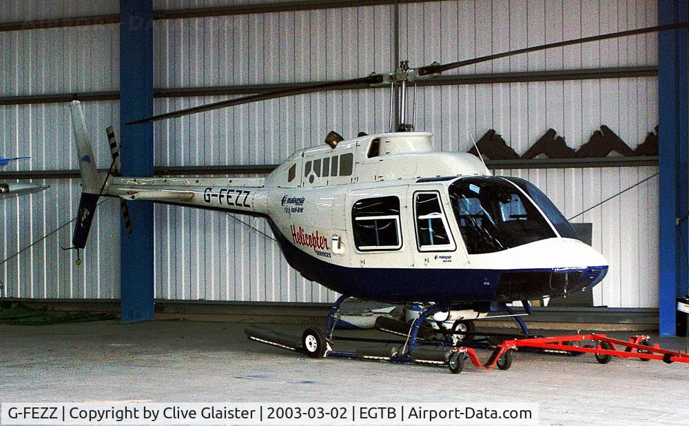 G-FEZZ, 1970 Agusta AB-206B JetRanger II C/N 8317, Ex: YU-HAT > SU-YAD > G-FEZZ - Originally owned to, Capital Helicopter Group Ltd in September 1998 and currently with and Trading as, Helicopter Services since January 1999.