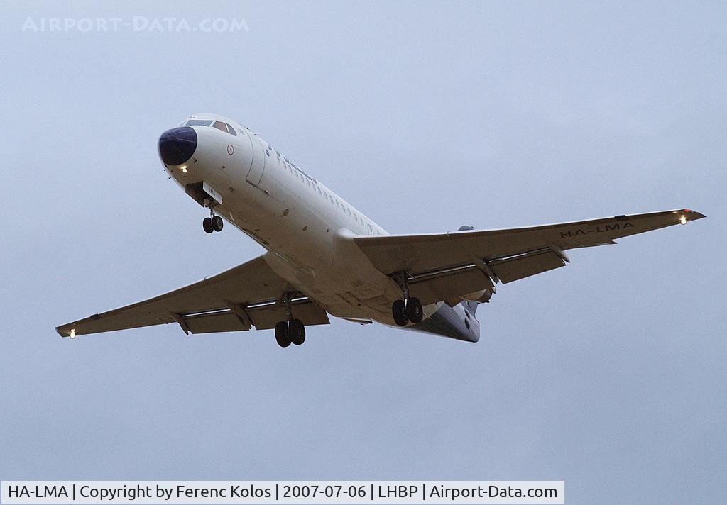 HA-LMA, 1995 Fokker 70 (F-28-0070) C/N 11564, Ferihegy