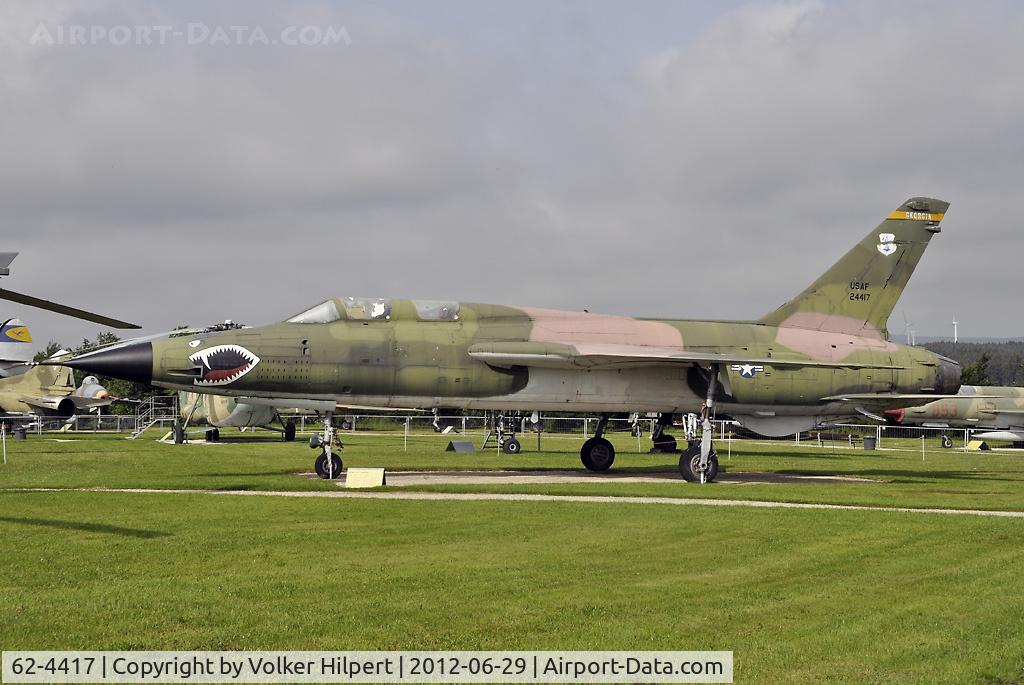 62-4417, 1962 Republic F-105F Thunderchief C/N F6, at Museum Hermeskeil, Germany