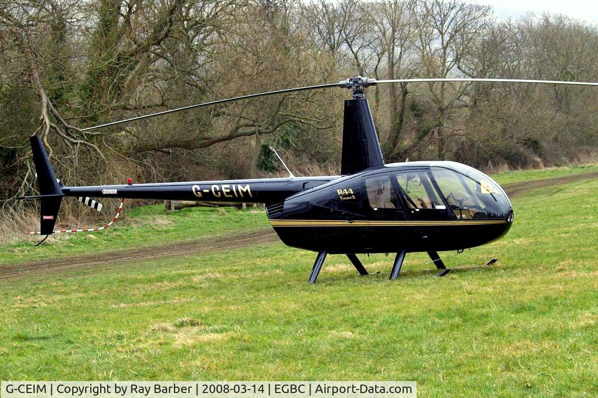 G-CEIM, 2007 Robinson R44 Raven II C/N 11583, Robinson R-44 Raven II [11583] Cheltenham Racecourse~G 14/03/2008