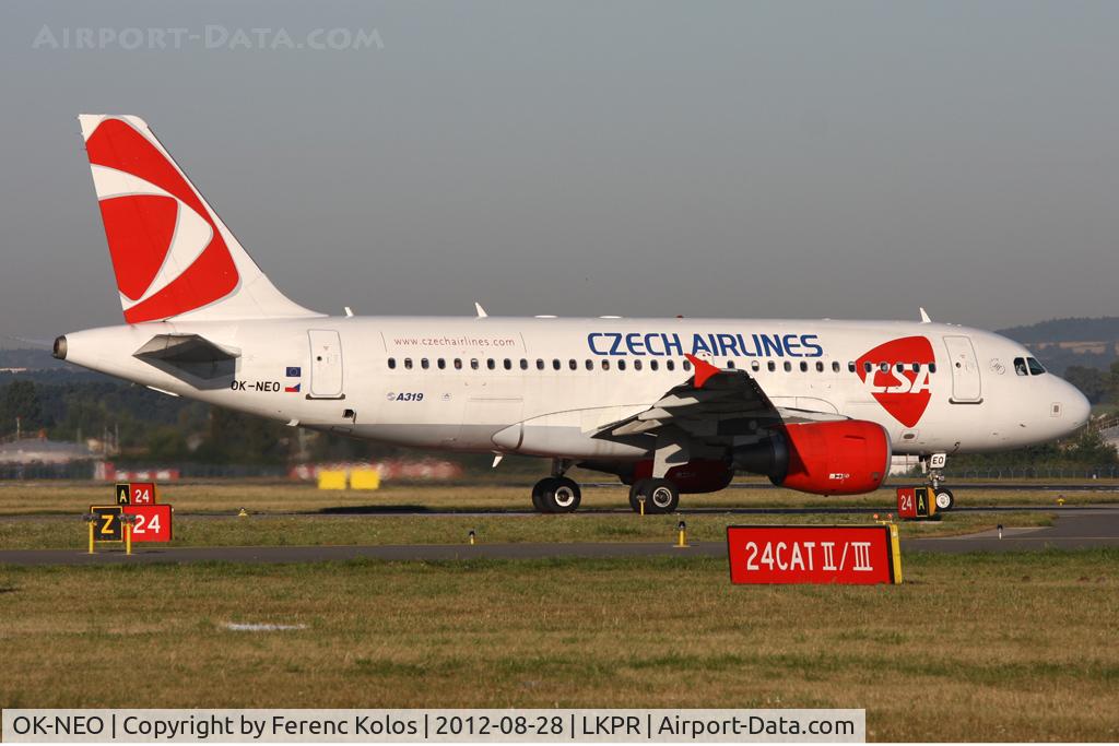 OK-NEO, 2008 Airbus A319-112 C/N 3452, Praha
