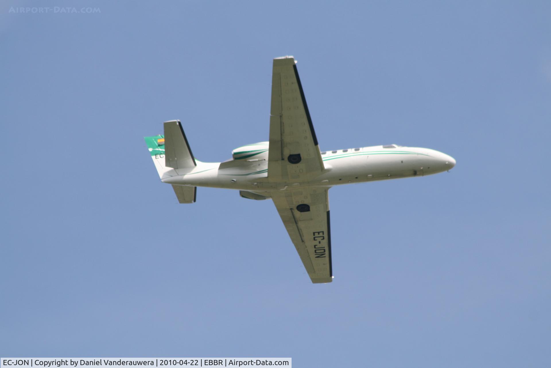 EC-JON, 1980 Cessna 550 Citation II C/N 550-0190, Climbing from RWY 07R