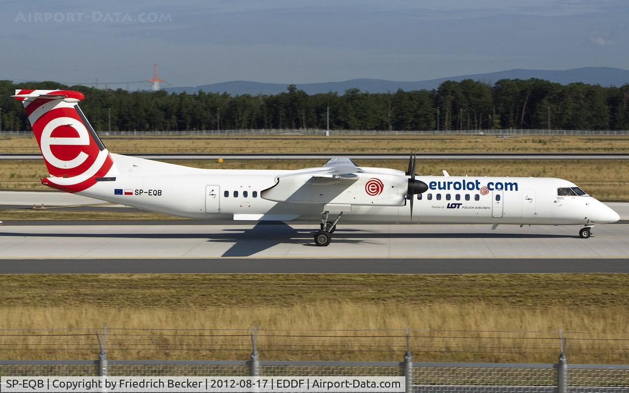 SP-EQB, 2012 De Havilland Canada DHC-8-402Q Dash 8 C/N 4407, taxying to the gate