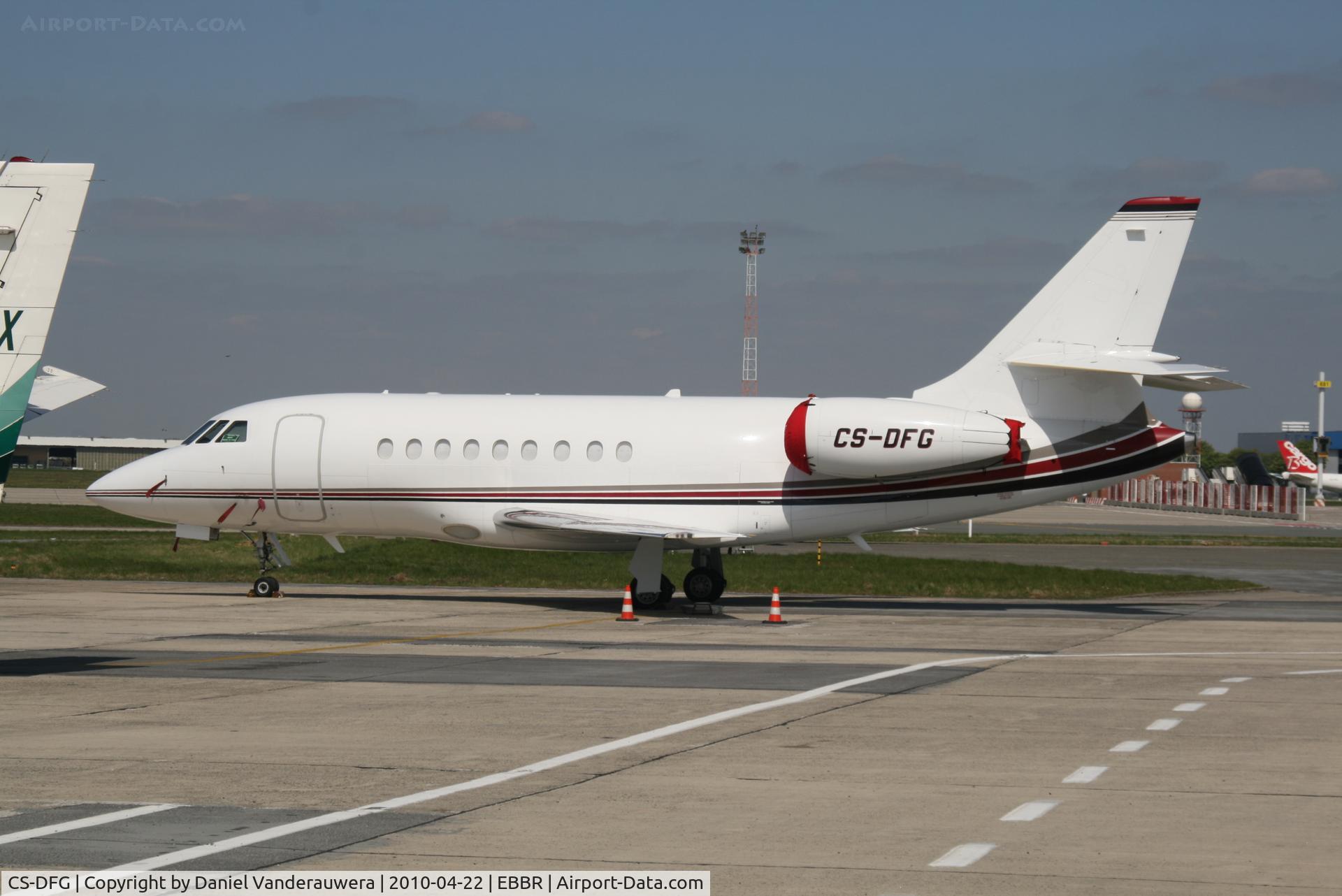 CS-DFG, 2004 Dassault Falcon 2000EX C/N 44, Parked on G.A apron
