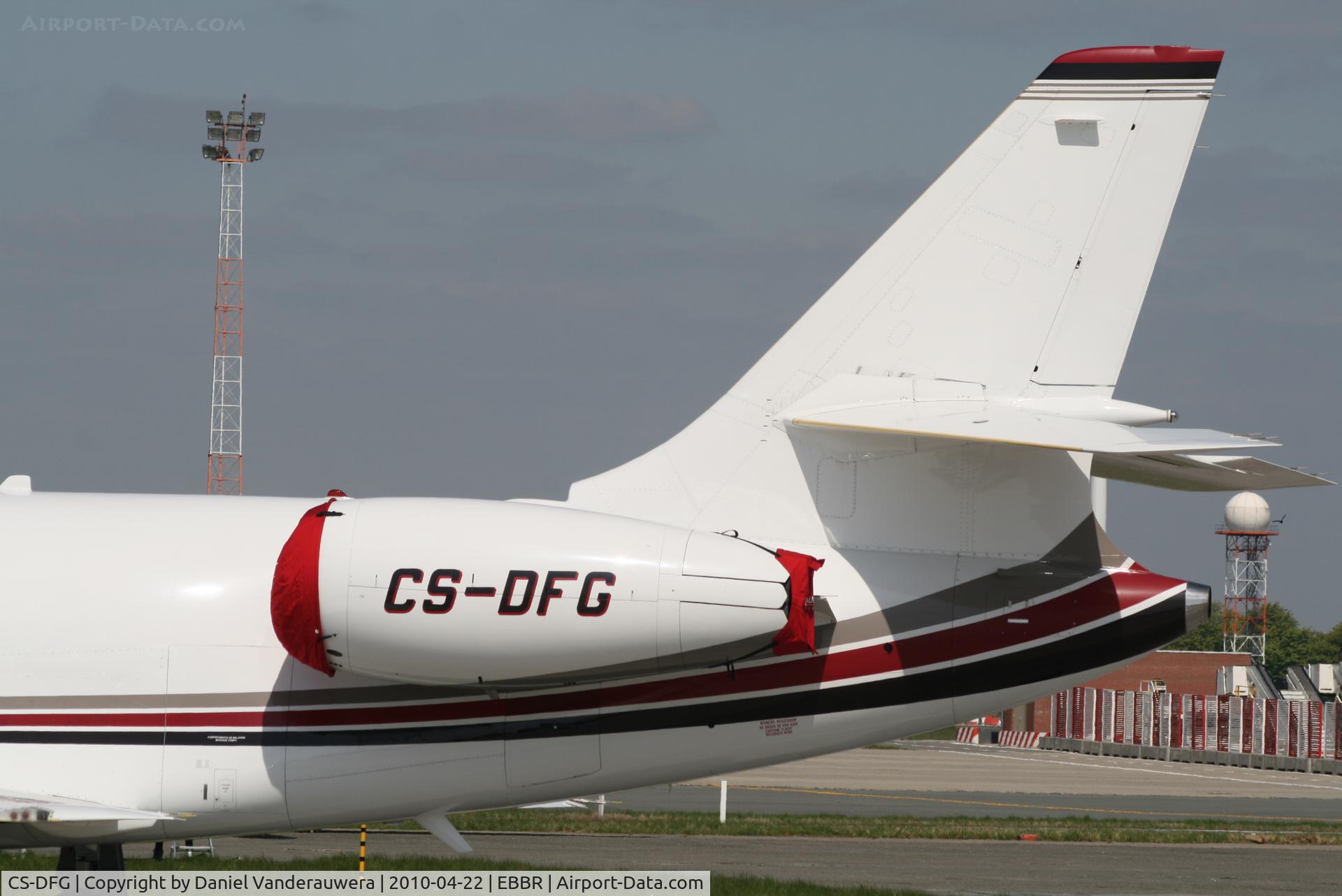 CS-DFG, 2004 Dassault Falcon 2000EX C/N 44, Parked on G.A. apron