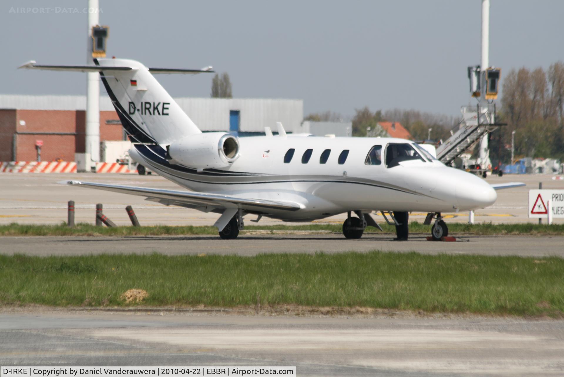 D-IRKE, 1995 Cessna 525 CitationJet C/N 525-0123, Parked on G.A. apron