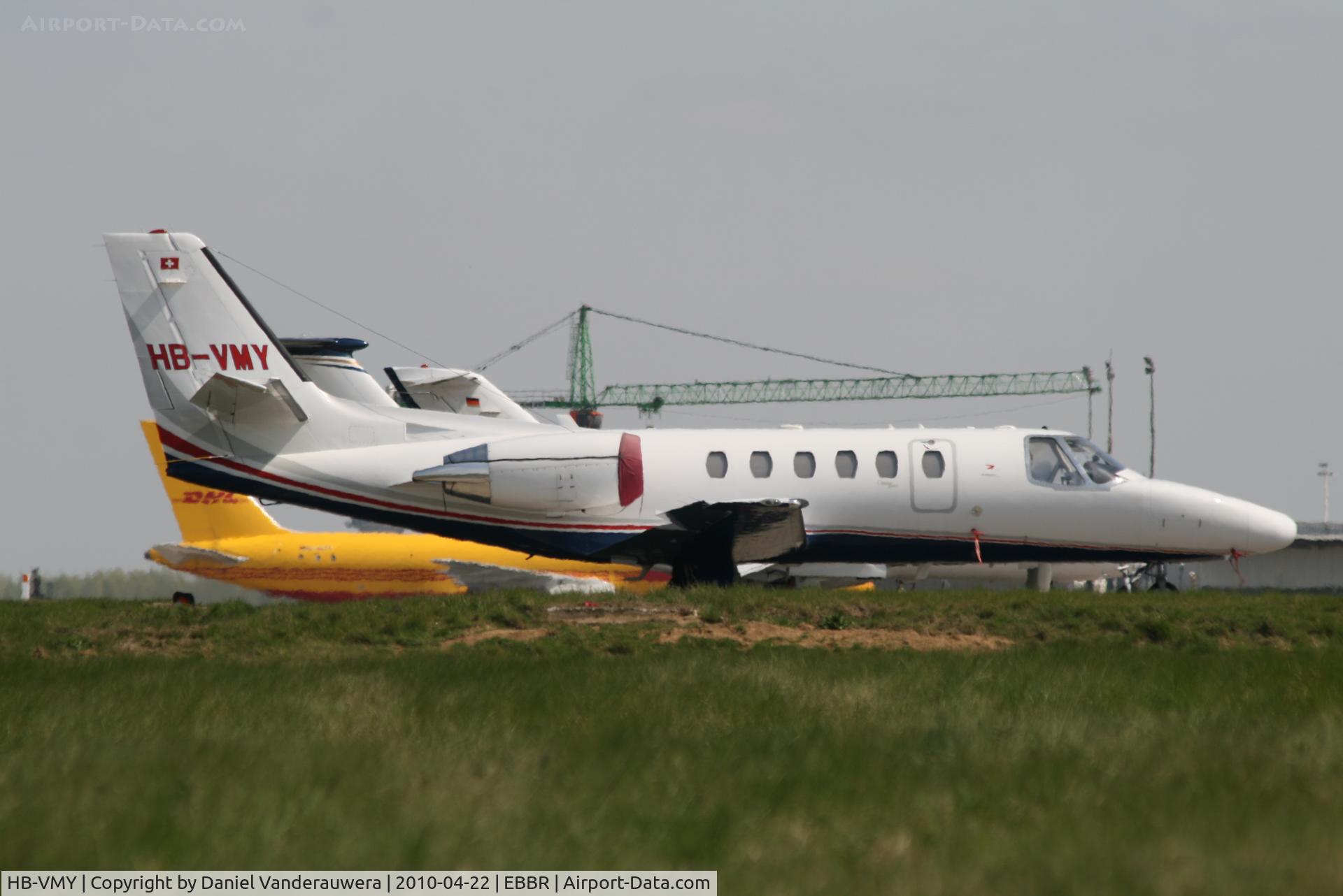 HB-VMY, 2001 Cessna 550 Citation Bravo C/N 550-0964, Parked on G.A. apron