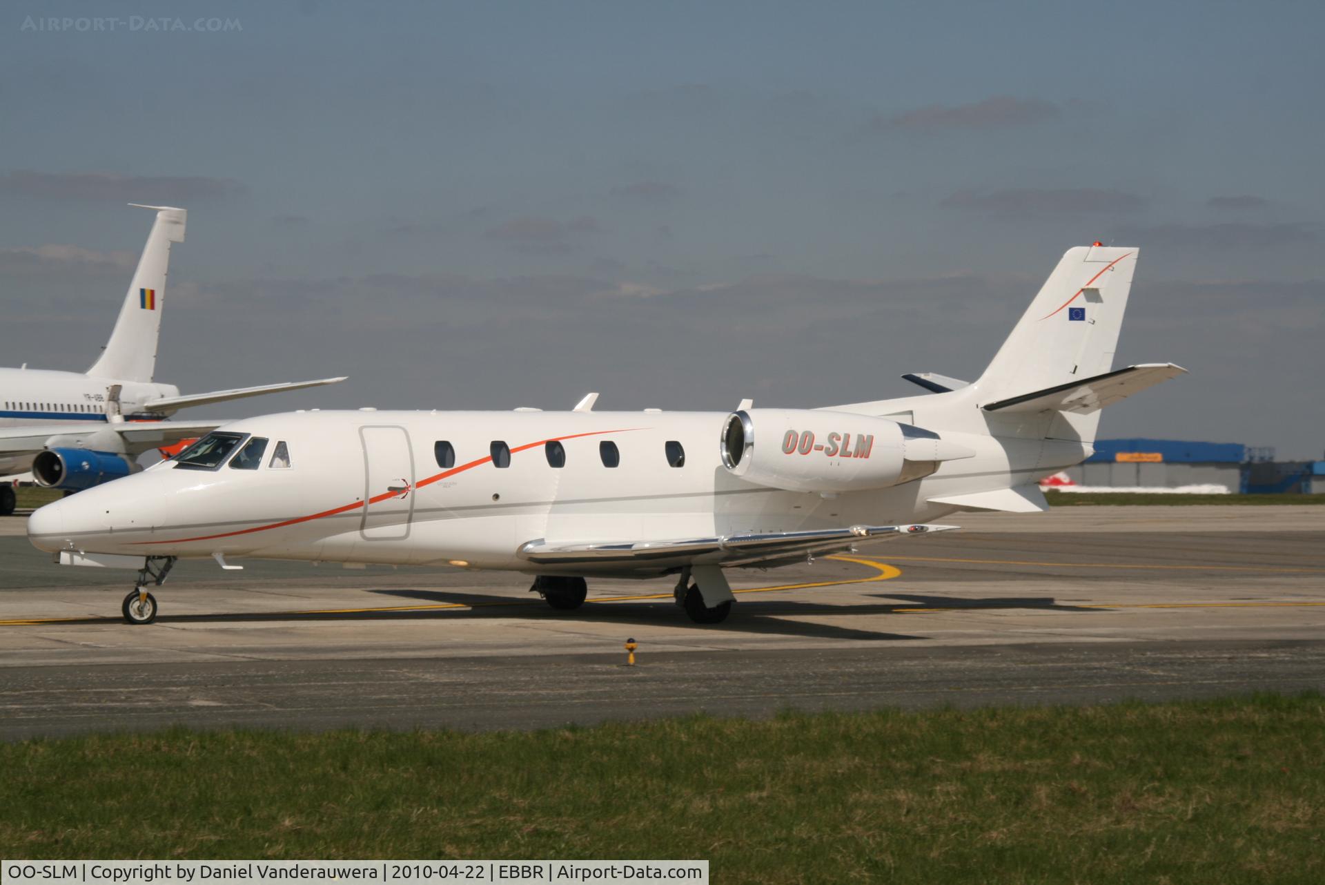 OO-SLM, 2008 Cessna 560XL Citation XLS C/N 560-5781, Parked on G.A. apron